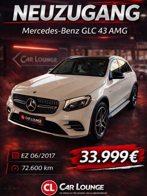 33.999€ für einen GLC 43 AMG?! 😳
Mercedes-Benz GLC 43 AMG
EZ 06/2017
72.600 km
AMG bedeutet nicht nur Leistung…
sondern auch Sound, Emotion und Präsenz. 🖤🔥
Dieser GLC ist die perfekte Kombination aus
Alltag & purem Fahrspaß.
👉 Wer ihn einmal startet, will ihn nicht mehr abgeben.
📩 DM für Infos oder direkt sichern
#mercedes #amg #glc43 #luxurycars #newpost😍